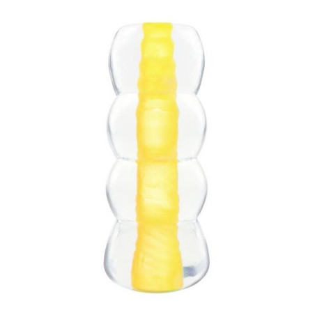 Neon jelly stroker - gul - masturbator
