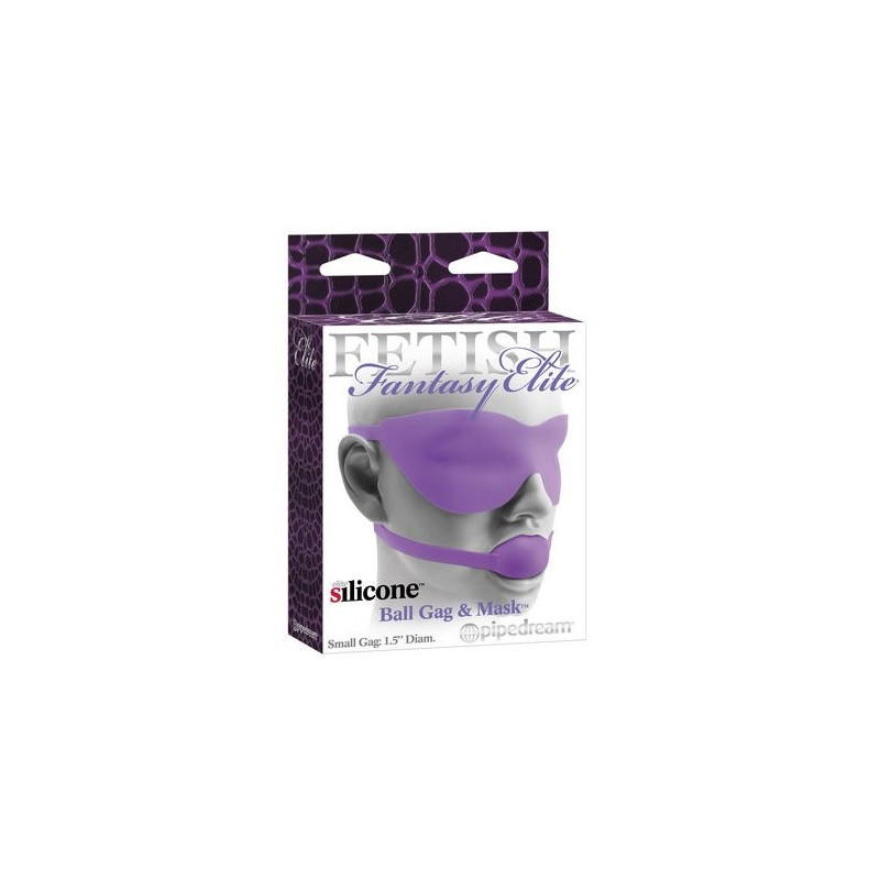 Fetish fantasy elite - ball gag og maske - lilla