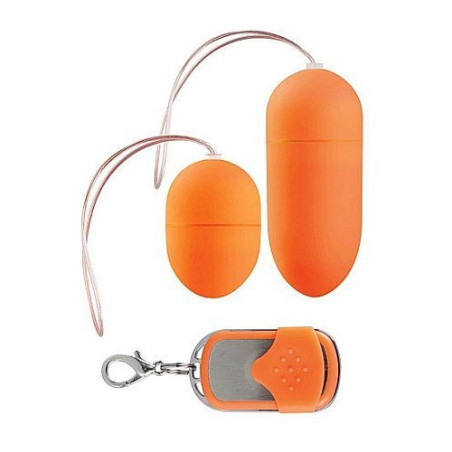 Vibrating Eggs two-pack - orange - fjernbetjent æg