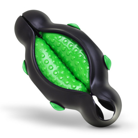 VërSpanken for Men - Oral Sex Simulator - Bumpy - Foam Masturbator - Green - Big Teaze Toys