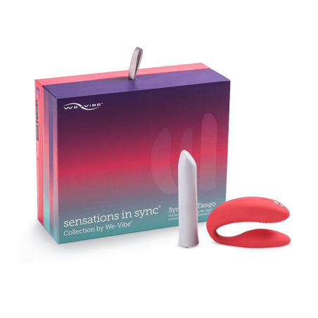 We Vibe 4 plus - turkis - par vibrator - med fjernbetjening - passionate play collection - Tango vibrator og silkeagtig tørklæde