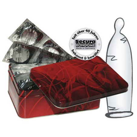 Secura transparent kondomer - 50-pak i dåse