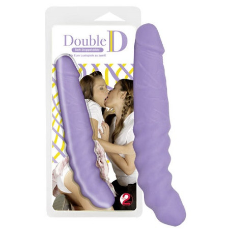 Double D soft dong - lilla - dobbelt dildo