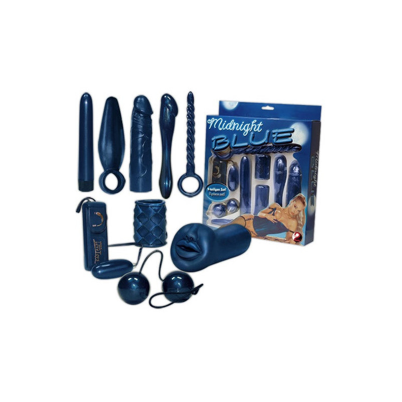 Midnight blue sæt - sexlegetøjssæt